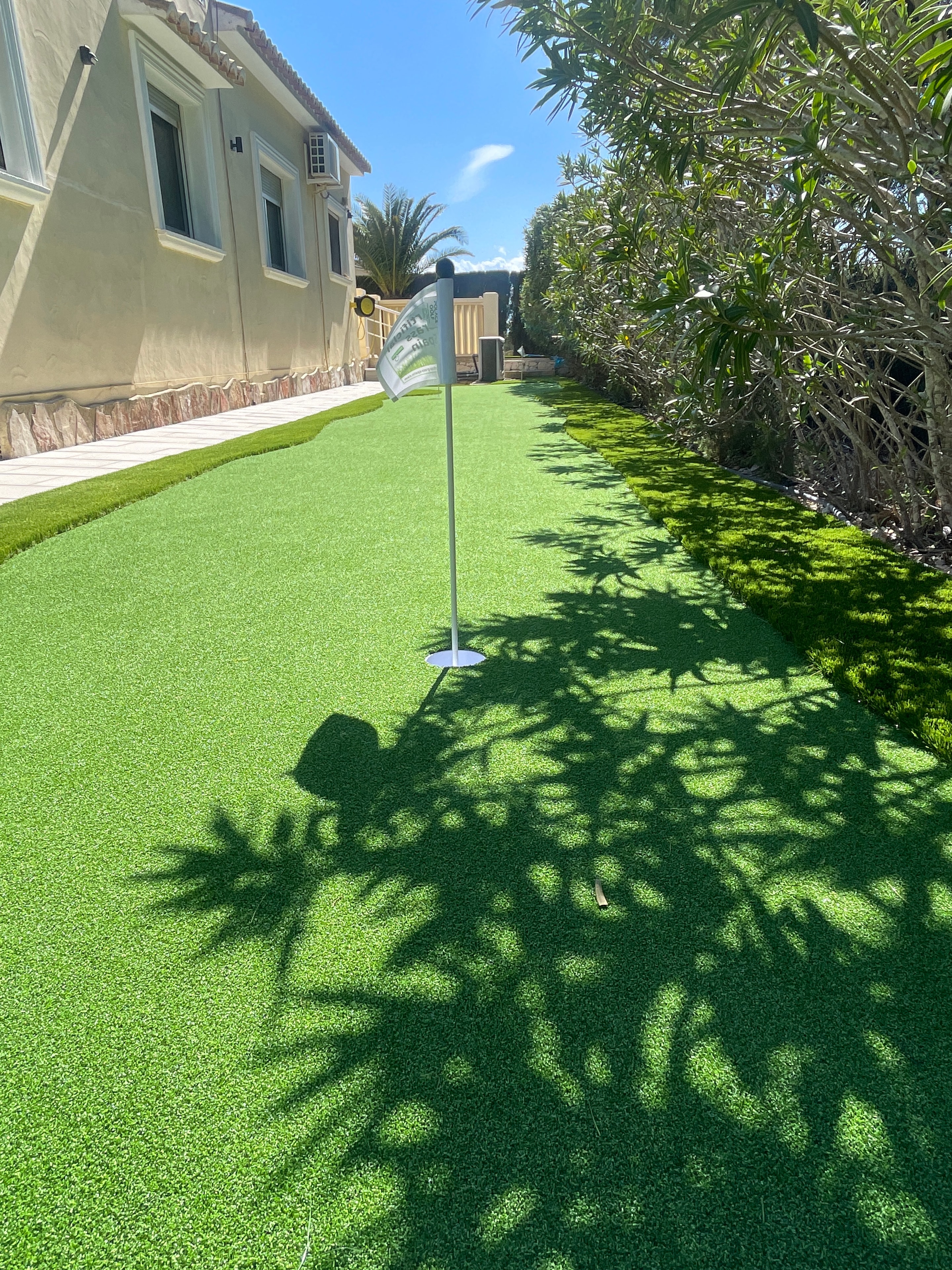 Home golf practice area artificial grass Costa Blanca
