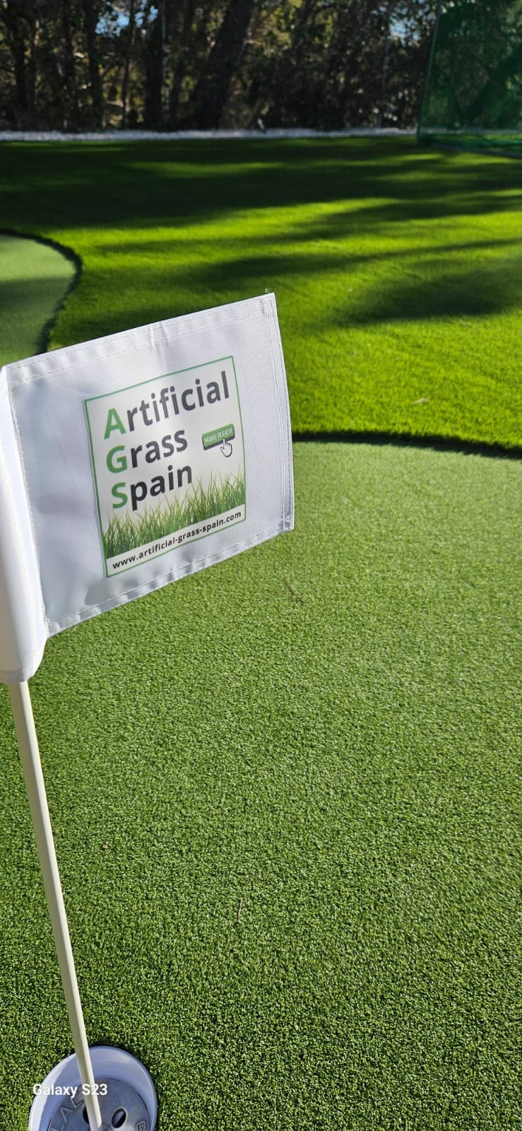 Golf practice area artificial grass Spain