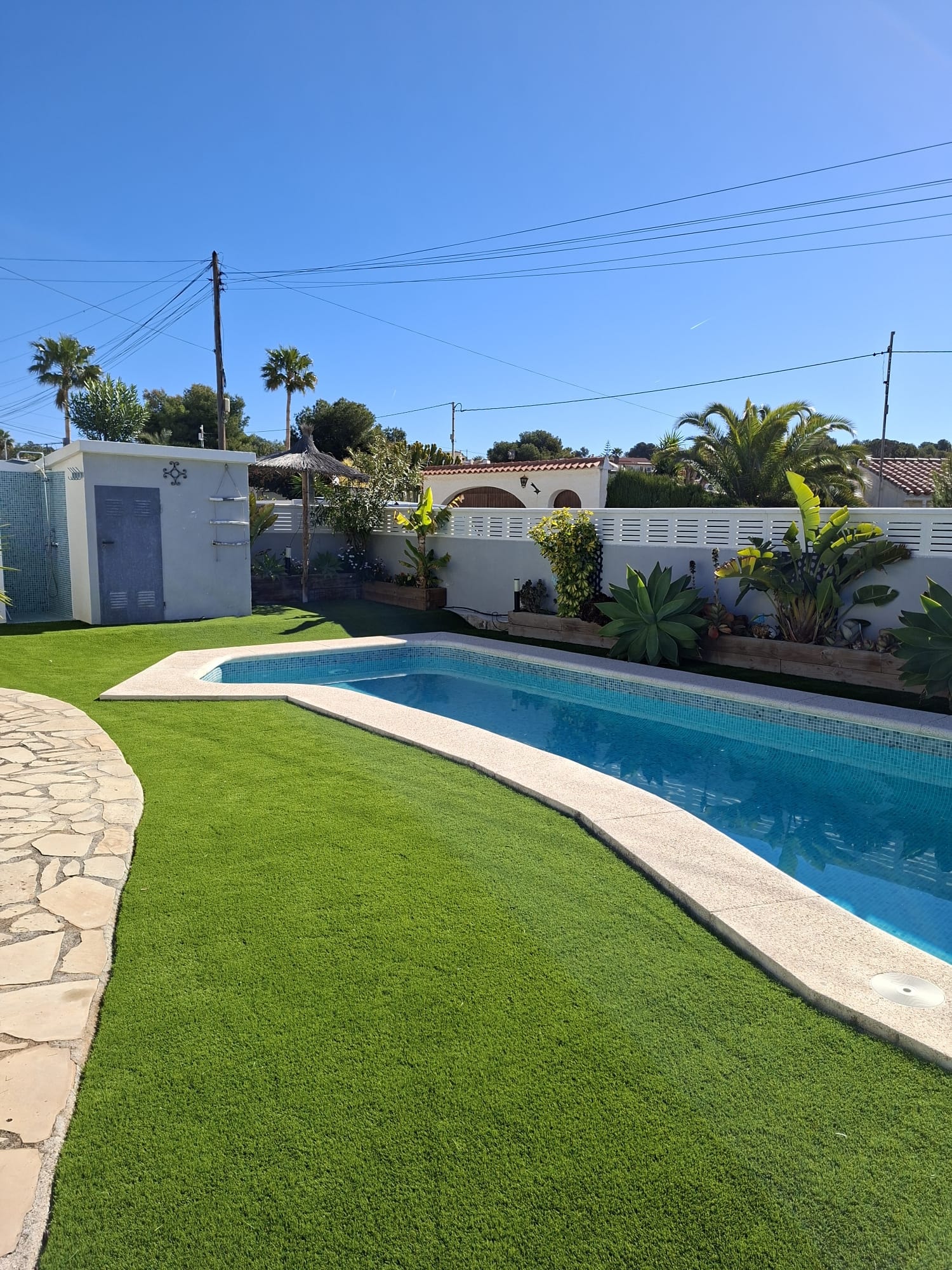 Terrace artificial grass modern outdoor living